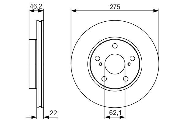 Тормоз дисковый передний Bosch 0986479R97 цена, от 37.68 USD