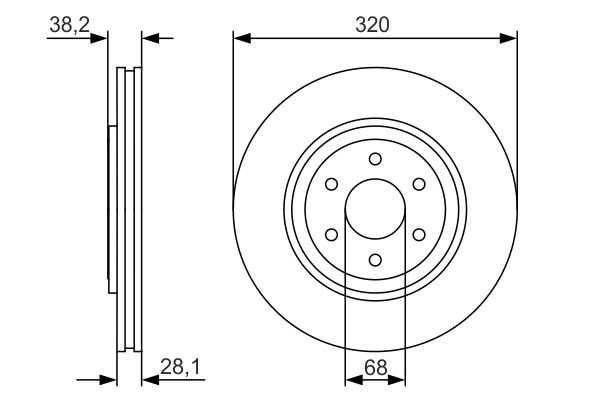 Купить 0986479S35 Bosch Ротор тормозной