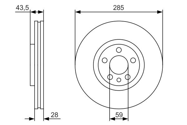 Купить 0986479S62 Bosch Ротор тормозной