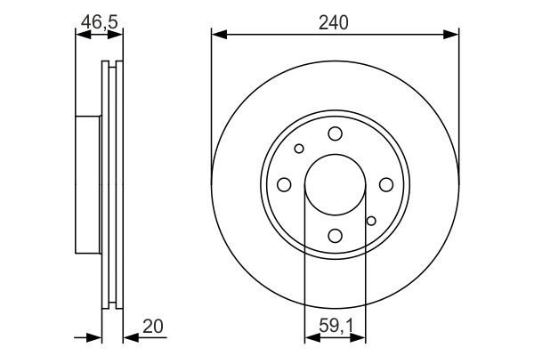 Купить 0986479S74 Bosch Ротор тормозной