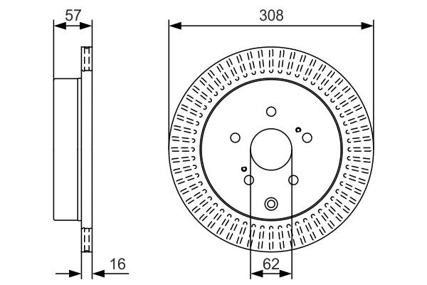 Купить 0986479T16 Bosch Диск тормозной задний