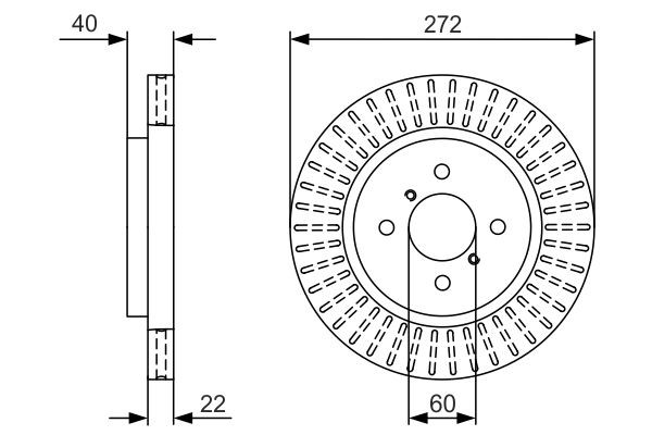 Купить 0986479V08 Bosch Ротор тормозной