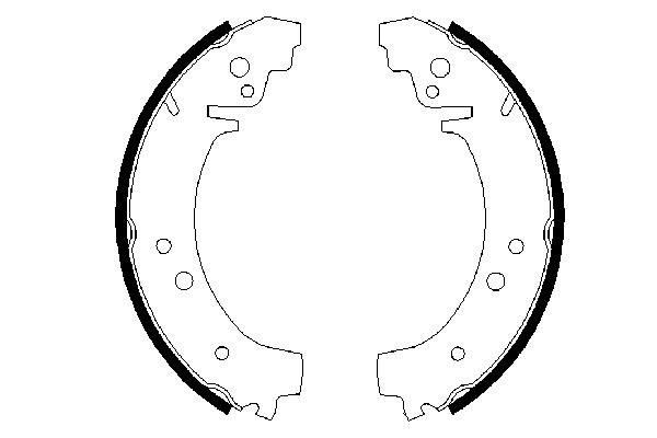 0986487217 Bosch Барабанные тормозные колодки