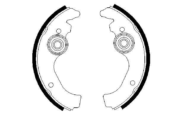 Купить 0986487271 Bosch Передние барабанные колодки