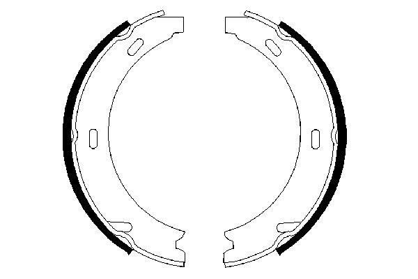 Тормозные колодки стояночного тормоза Bosch 0986487344 цена, от 26.04 USD