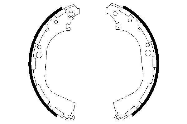 Купить 0986487464 Bosch Задние барабанные тормозные колодки