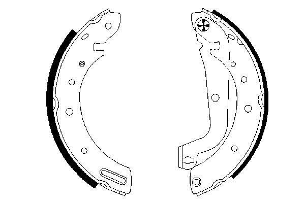 0986487583 Bosch Барабанные тормозные колодки