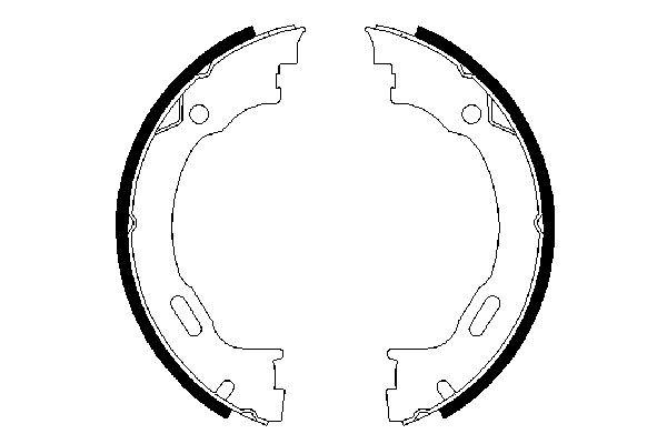 0986487609 Bosch Тормозные колодки ручника