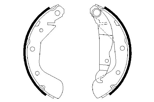 0986487613 Bosch Барабанные тормозные колодки