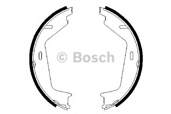 Тормозные колодки стояночного тормоза Bosch 0986487623 цена, от 26.18 USD
