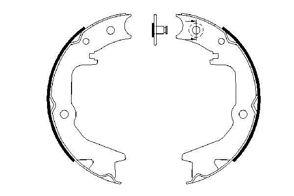 0986487685 Bosch Тормозные колодки ручника