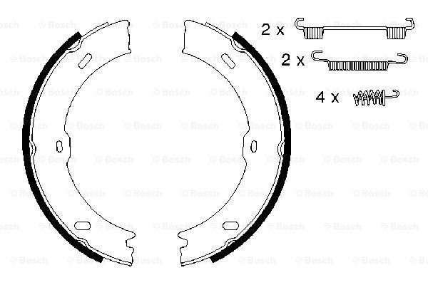Колодки ручника 0986487720 Bosch