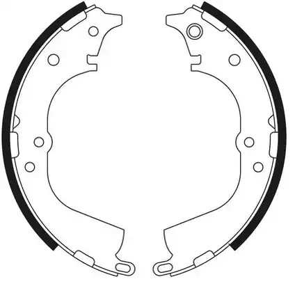 0986487743 Bosch Барабанные тормозные колодки