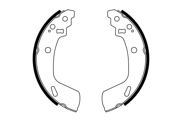Купить 0986487775 Bosch Задние барабанные тормозные колодки