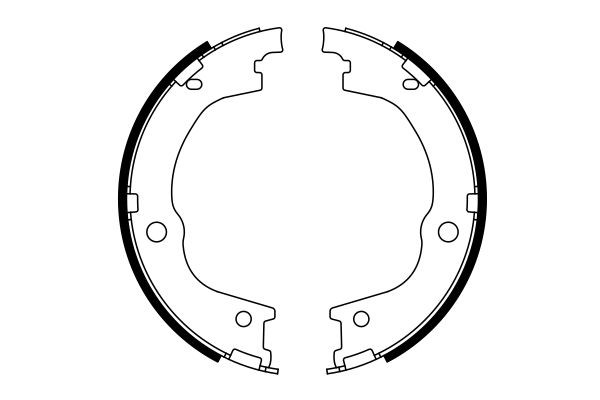 Купить 0986487780 Bosch Колодки ручника/стояночного тормоза