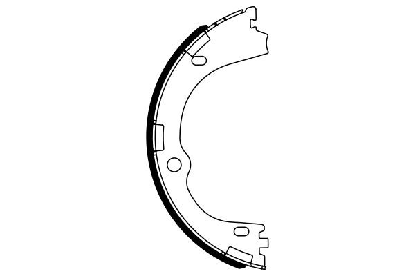 Купить 0986487965 Bosch Колодки ручника/стояночного тормоза