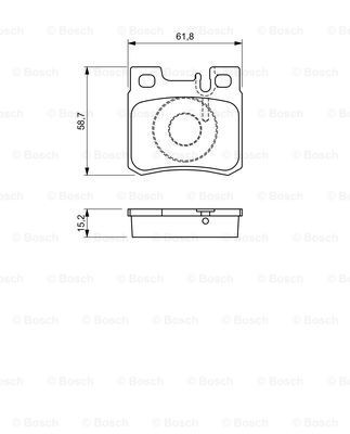 Колодки дисковые  Bosch 0986490260 цена, от 18.19 USD