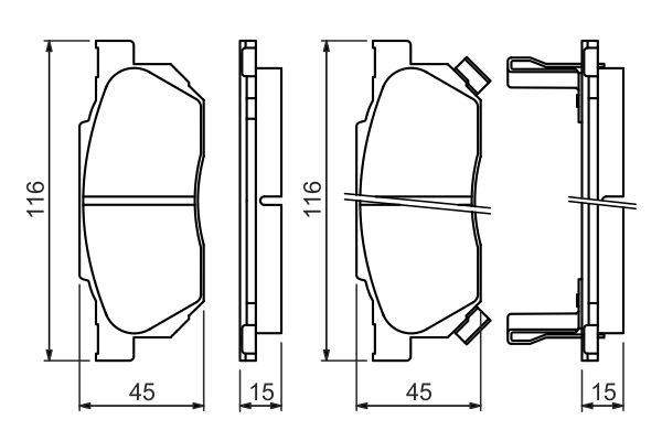 Колодки Bosch 0986490440 цена, от 18.26 USD