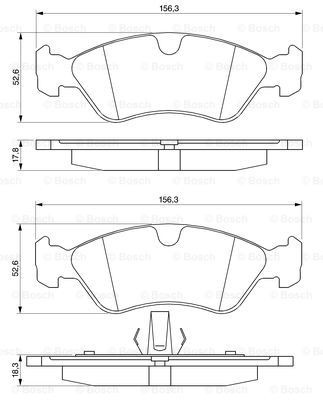 Купить 0986491900 Bosch Колодки тормозные