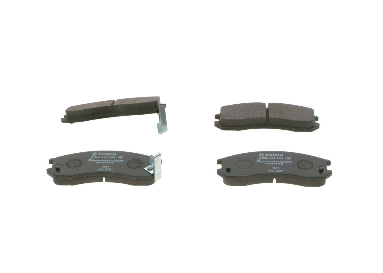 Купить 0986493790 Bosch Колодки тормозные