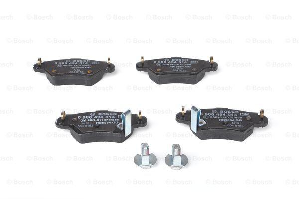 Купить 0986494014 Bosch Колодки тормозные задние, дисковые