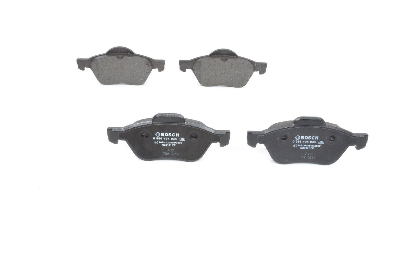 0986494034 Bosch Колодки передние