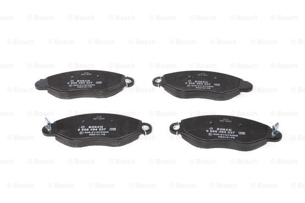 Передние тормозные колодки 0986494037 Bosch