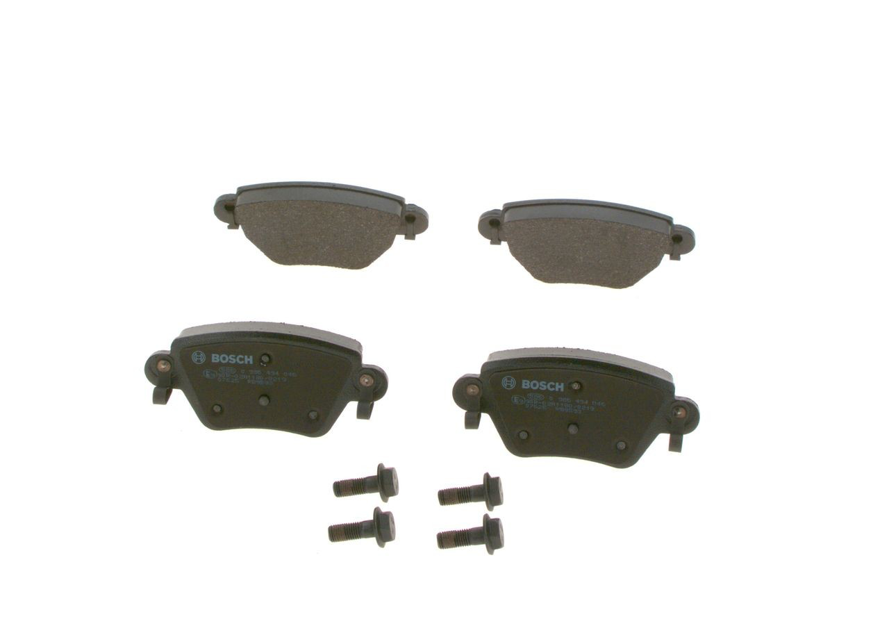 Купить 0986494046 Bosch Колодки тормозные задние, дисковые