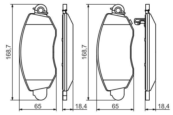 Купить 0986494047 Bosch Колодки тормозные