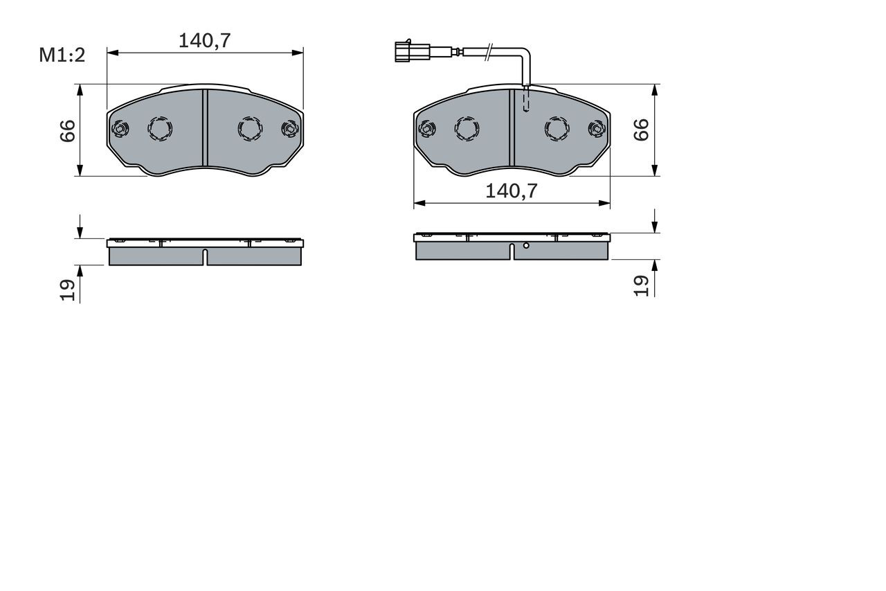 Купить 0986494048 Bosch Колодки тормозные