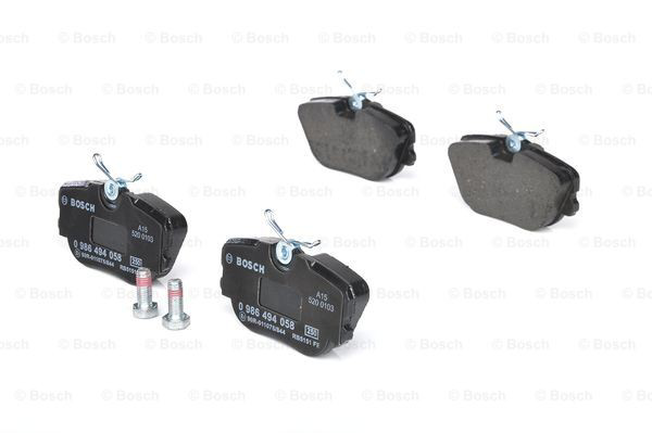 Задние дисковые колодки Bosch 0986494058