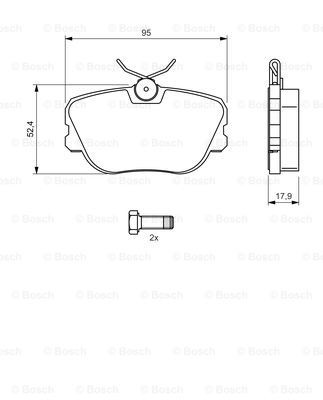 0986494058 Bosch Колодки тормозные дисковые комплект