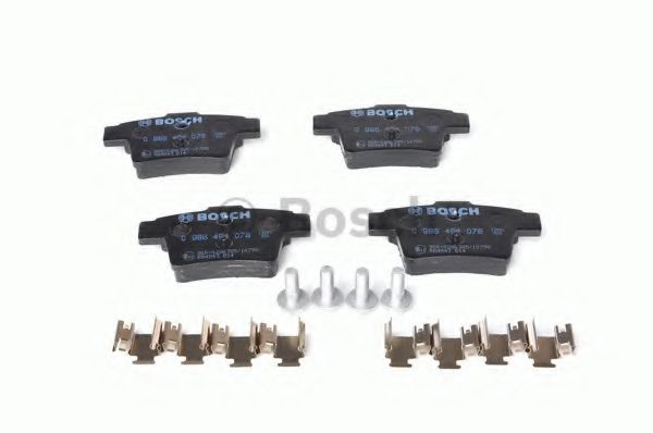 Задние тормозные колодки 0986494076 Bosch