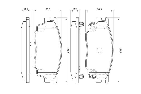 0986494078 Bosch Колодки передние