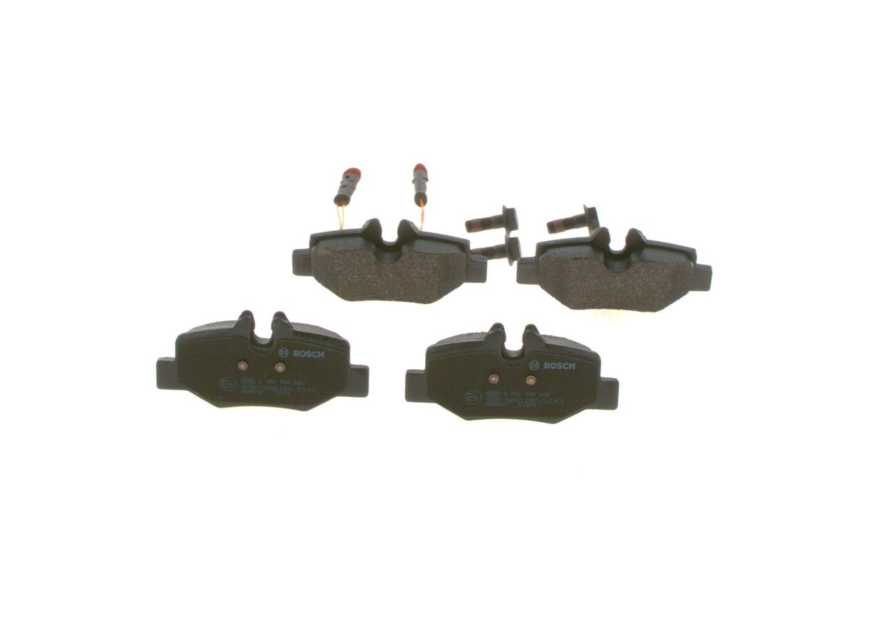 Купить 0986494082 Bosch Колодки тормозные задние, дисковые