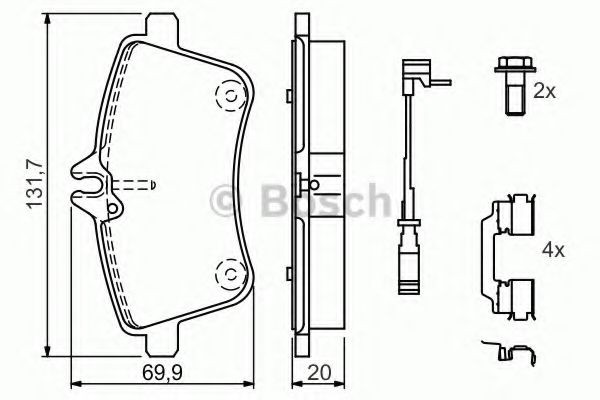 Колодки Bosch 0986494085 цена, от 36.14 USD