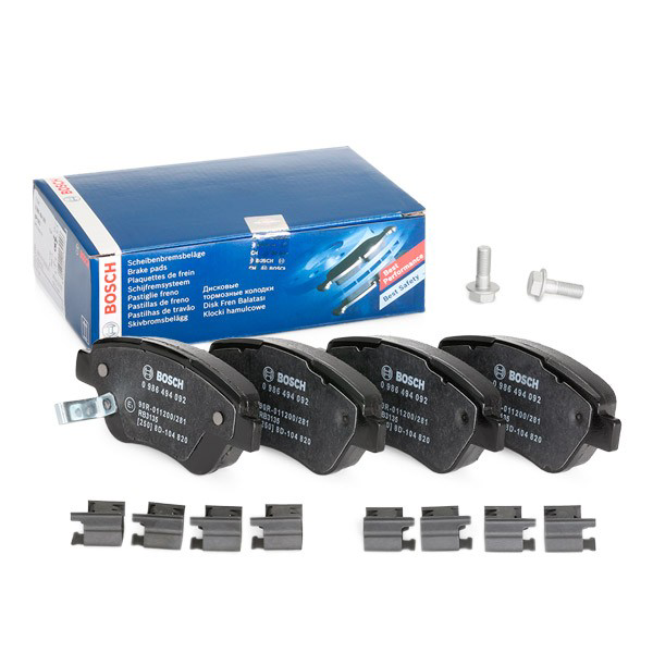 Передние тормозные колодки 0986494092 Bosch