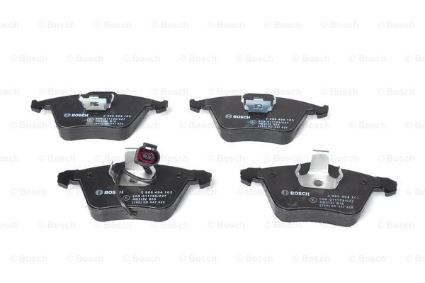 Передние тормозные колодки 0986494103 Bosch