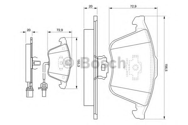 0986494104 Bosch Колодки передние