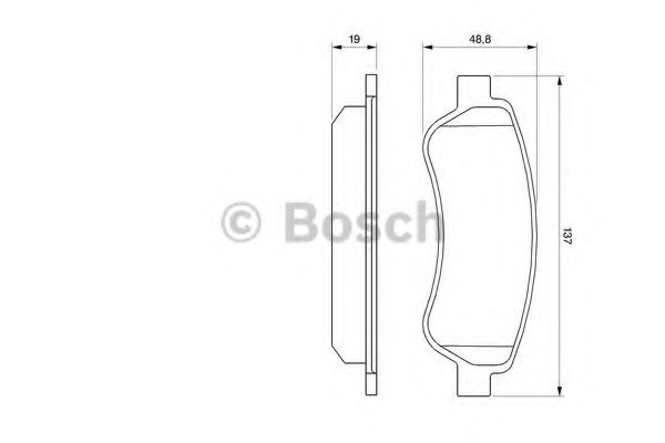 Задние дисковые колодки Bosch 0986494110