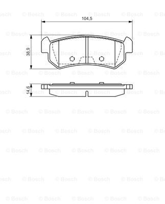 0986494133 Bosch Колодки тормозные дисковые комплект