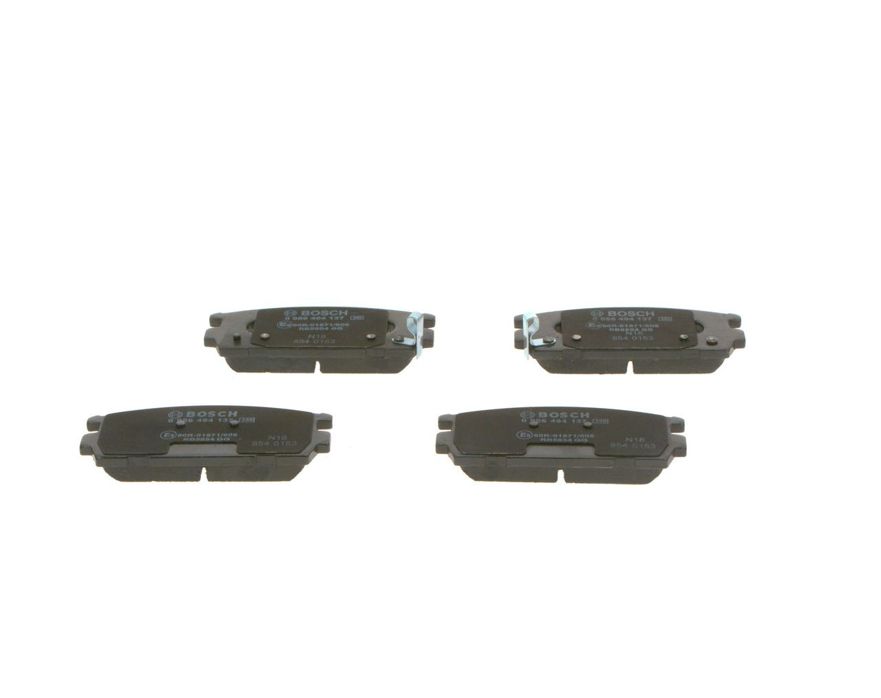Купить 0986494137 Bosch Колодки тормозные задние, дисковые