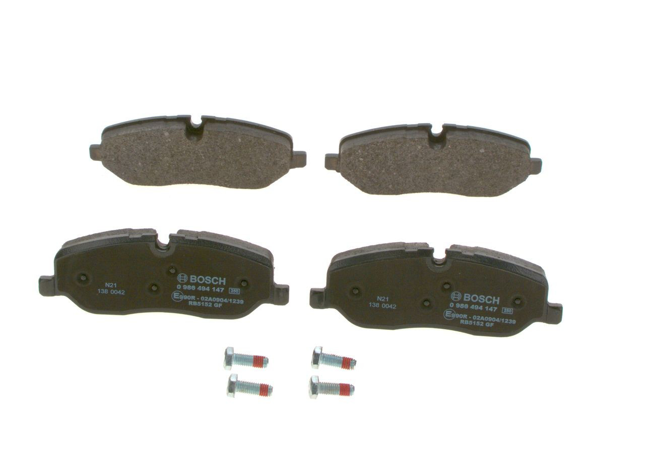 Передние тормозные колодки 0986494147 Bosch