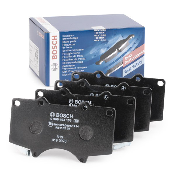 Передние тормозные колодки 0986494153 Bosch