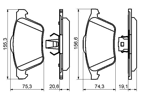 Колодки Bosch 0986494159 цена, от 39.30 USD