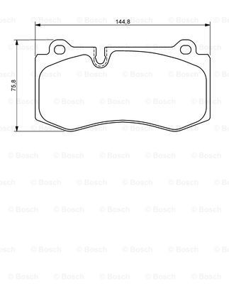 Передние тормозные колодки 0986494167 Bosch