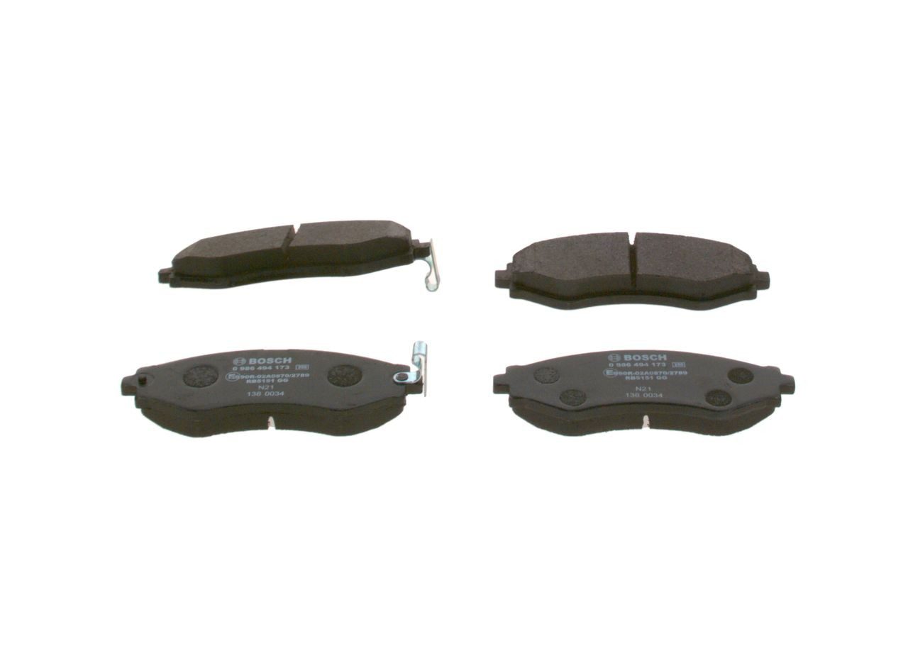 Тормозные колодки Bosch 0986494173