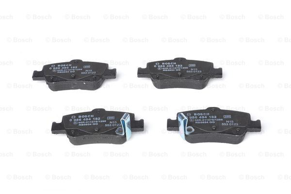 0986494182 Bosch Колодки тормозные дисковые комплект