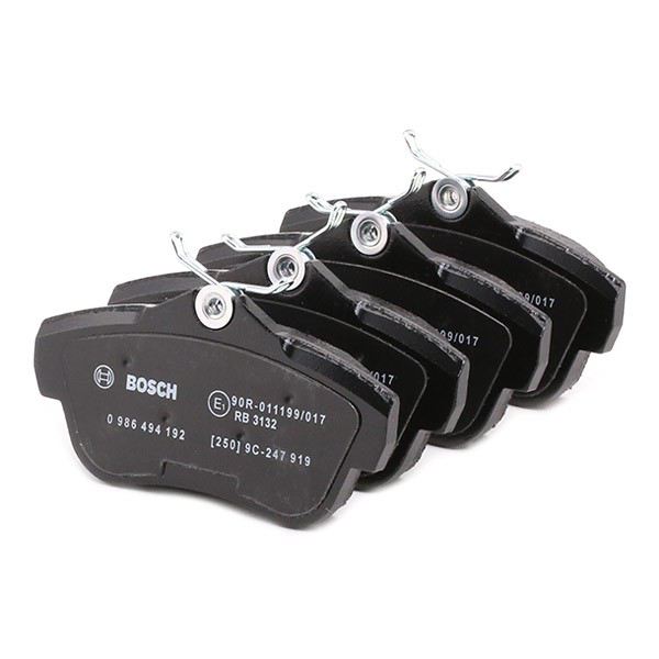 Задние тормозные колодки 0986494192 Bosch