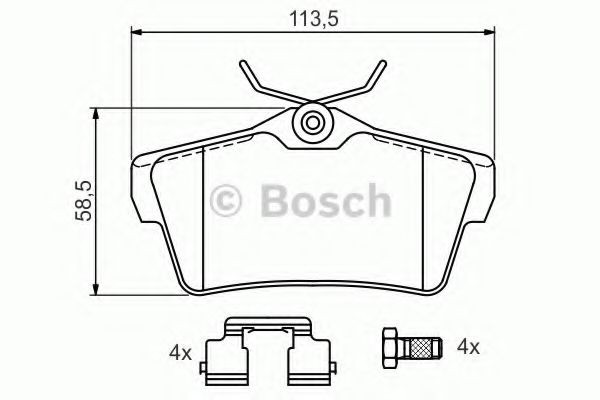 Колодки дисковые  Bosch 0986494192 цена, от 38.35 USD